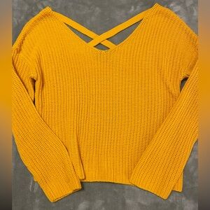 H&M Mustard Knit Top